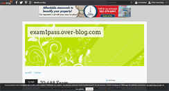 Desktop Screenshot of exam1pass.over-blog.com