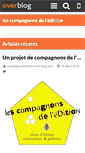 Mobile Screenshot of compagnonsedition.over-blog.com