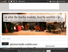 Tablet Screenshot of haifa-wehbe.over-blog.com