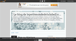 Desktop Screenshot of lepetitmondedelulubell.over-blog.com