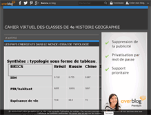 Tablet Screenshot of cahiervirtuel2.over-blog.com