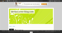 Desktop Screenshot of devinci.over-blog.com