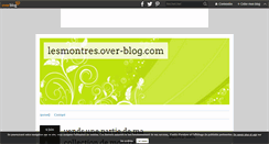 Desktop Screenshot of lesmontres.over-blog.com