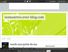 Tablet Screenshot of lesmontres.over-blog.com