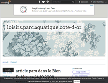 Tablet Screenshot of loisirs.parc.aquatique.cote-d-or.over-blog.com