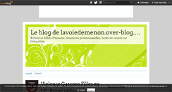 Desktop Screenshot of lavoiedemenon.over-blog.com