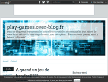 Tablet Screenshot of play-game.over-blog.fr