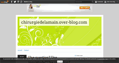 Desktop Screenshot of chirurgiedelamain.over-blog.com