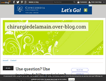 Tablet Screenshot of chirurgiedelamain.over-blog.com