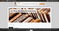 Desktop Screenshot of dossiermystere.over-blog.com