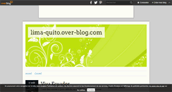 Desktop Screenshot of lima-quito.over-blog.com