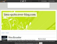 Tablet Screenshot of lima-quito.over-blog.com