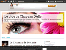 Tablet Screenshot of chapeaudelle.over-blog.fr