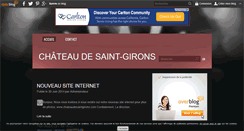 Desktop Screenshot of chateaudesaintgirons.over-blog.com