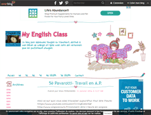 Tablet Screenshot of myenglishclass.over-blog.com