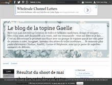 Tablet Screenshot of gaelle.atelier.toiles.over-blog.com