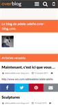 Mobile Screenshot of adele-adelie.over-blog.com