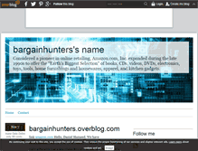 Tablet Screenshot of bargainhunters.over-blog.com