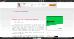 Desktop Screenshot of lettresphilomene.over-blog.com