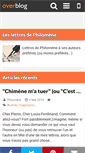 Mobile Screenshot of lettresphilomene.over-blog.com
