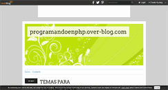Desktop Screenshot of programandoenphp.over-blog.com
