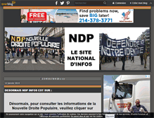 Tablet Screenshot of ndp-infos.over-blog.com
