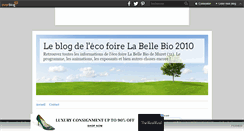 Desktop Screenshot of labellebio2010.over-blog.com