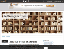 Tablet Screenshot of lettresgrecques.over-blog.fr