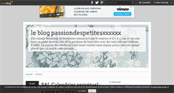 Desktop Screenshot of passiondespetitesxxxxxx.over-blog.com