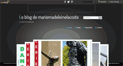 Desktop Screenshot of mariemadeleinelacoste.over-blog.com