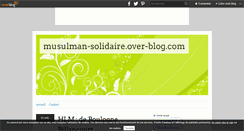 Desktop Screenshot of musulman-solidaire.over-blog.com