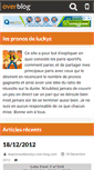 Mobile Screenshot of lespronosdeluckys.over-blog.com