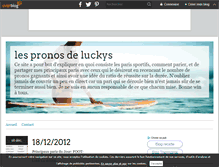 Tablet Screenshot of lespronosdeluckys.over-blog.com