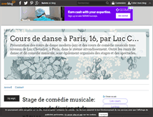 Tablet Screenshot of coursdedanseparis16.over-blog.com