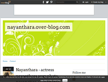 Tablet Screenshot of nayanthara.over-blog.com