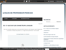 Tablet Screenshot of professeur-francais.over-blog.com