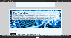 Desktop Screenshot of geekblog.over-blog.com