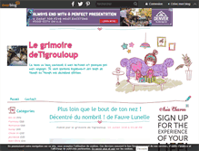 Tablet Screenshot of legrimoiredetigrouloup.over-blog.com