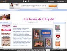 Tablet Screenshot of lesloisirsdechrystel.over-blog.com