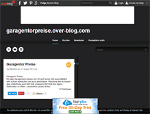 Tablet Screenshot of garagentorpreise.over-blog.com
