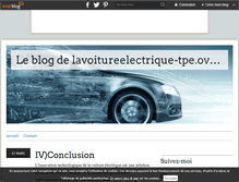 Tablet Screenshot of lavoitureelectrique-tpe.over-blog.com