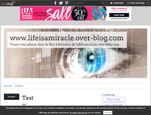 Tablet Screenshot of lifeisamiracle.over-blog.com