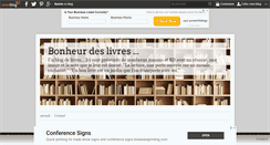 Desktop Screenshot of bonheurdeslivres.over-blog.com