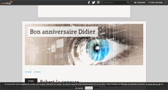 Desktop Screenshot of bonanniversairedidier.over-blog.com