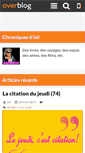 Mobile Screenshot of chroniques-d-isil.over-blog.com