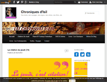 Tablet Screenshot of chroniques-d-isil.over-blog.com