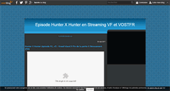 Desktop Screenshot of hunter-x-hunter-episode.over-blog.fr