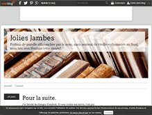 Tablet Screenshot of joliesjambes.over-blog.fr