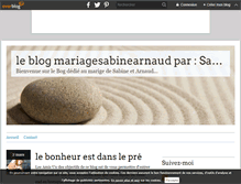 Tablet Screenshot of mariagesabinearnaud.over-blog.com