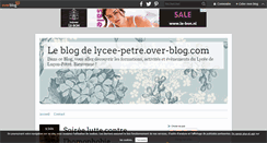 Desktop Screenshot of lycee-petre.over-blog.com
